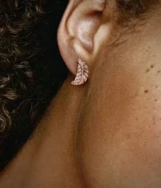 Pendientes oro ALE MET con circonitas