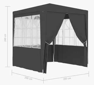Carpa Profesional Fiesta 2,4m Gris