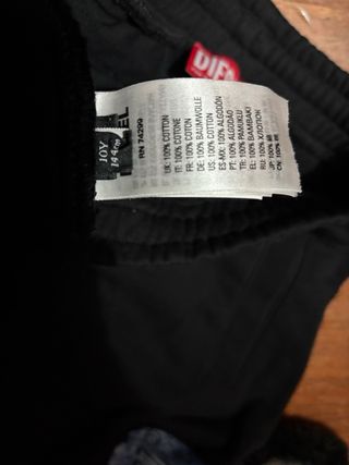 Pantaloni Diesel bambino neri