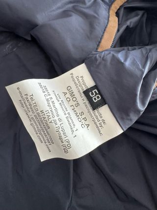 Giaccone trapuntato uomo GIMO'S blu