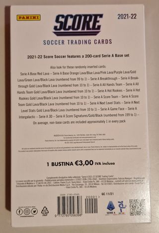 Panini Score Serie A 21-22 Box VUOTO