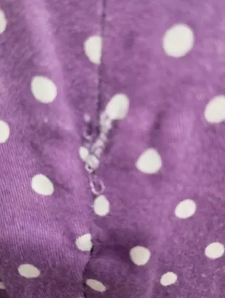 Vestido Pin Up Morado Lunares Talla L