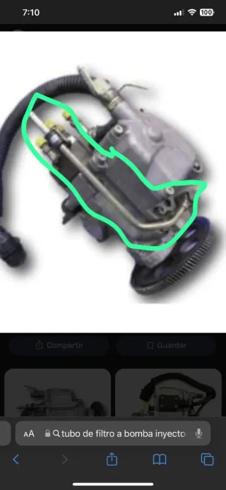 Tubo alimentación bomba Nissan Terrano 2