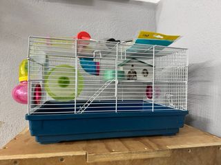 Jaula Hámster 2 Plantas + Accesorios