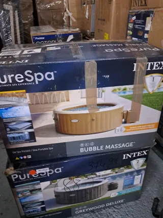 Intex Spa hinchable, Beige, 4 Personas