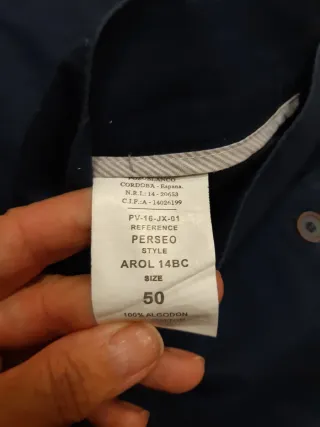 Pantalón de caballero azul marino talla 50