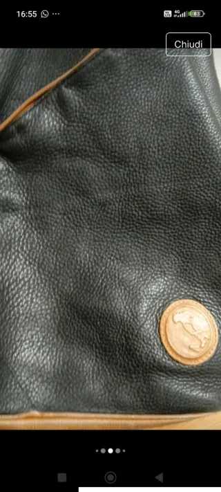 Zainetto Vintage Pelle Antifurto Fiorentina