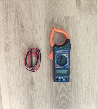 PINZA AMPERIMETRICA + MULTIMETRO POLIMETRO