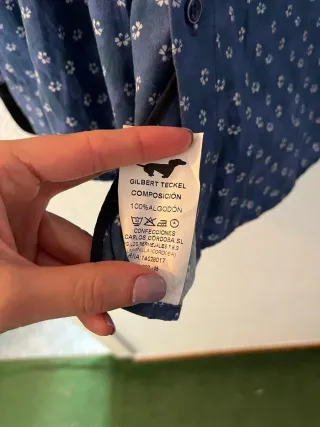 Camisa Gilbert Teckel Estampada Talla L