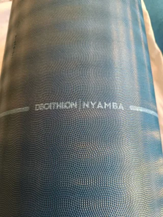 Colchoneta enrollable azul