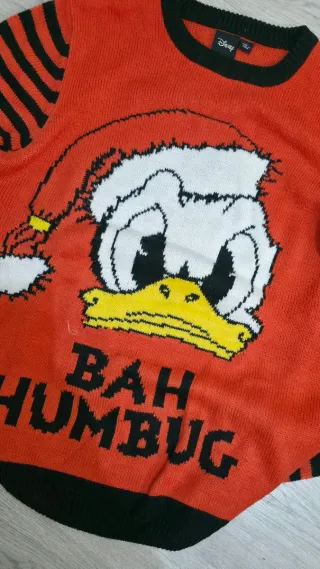 Jersey Disney Donald Bah Humbug Talla M