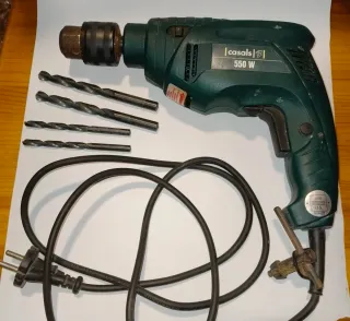 Taladro Eléctrico Casals 550W + 4 Brocas
