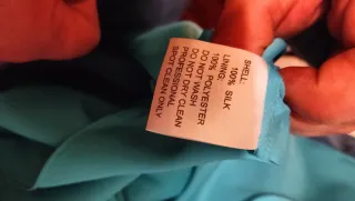 Abito elegante cerimonia blu e teal