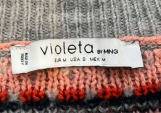 Jersey Violeta by Mango estampado