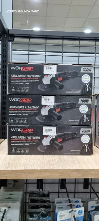 Amoladora WorGrip 700W 115/125mm Nueva