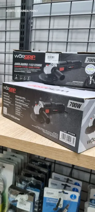 Amoladora WorGrip 700W 115/125mm Nueva