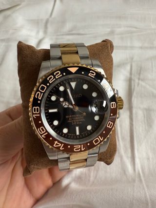 Reloj Seiko Marine Master GMT Oro Negro