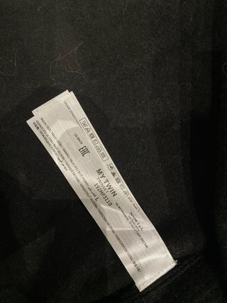 Twinset Felpa Abito Nero con Zip e Paillettes