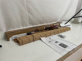 Estor enrollable bambú 2u marrón 80x160 cm