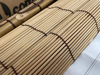 Estor enrollable bambú 2u marrón 80x160 cm