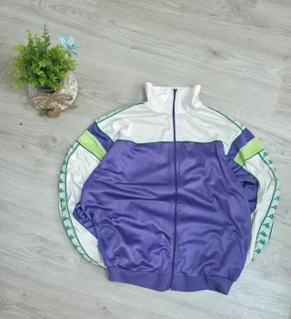 Chándal Kappa Vintage Morado y Blanco