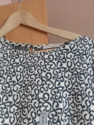 Vestido manga larga estampado