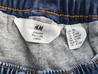 Pantalón vaquero térmico H&M niño surfero/skate