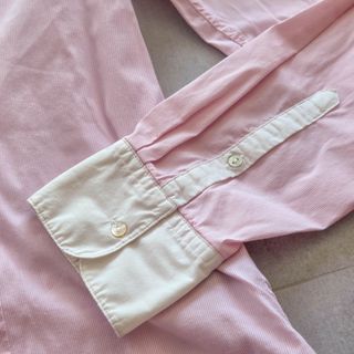 [XL] La Martina - Camisa manga larga bordada rosa
