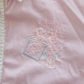[XL] La Martina - Camisa manga larga bordada rosa