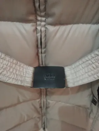 Giacca lunga donna piumino silver