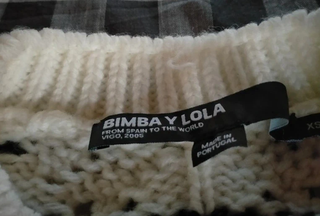 Jersey Bimba y Lola punto blanco y negro