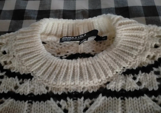 Jersey Bimba y Lola punto blanco y negro