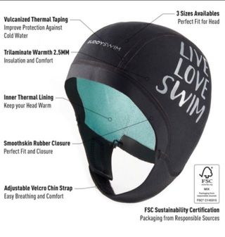 Gorro Neopreno Aguas Abiertas BuddySwim Talla S