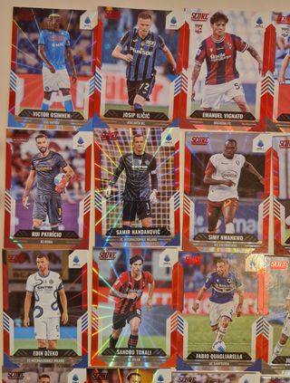 Lotto 25 Carte Panini Score Serie A RedLaser