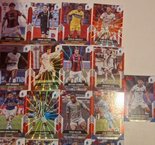 Lotto 25 Carte Panini Score Serie A RedLaser