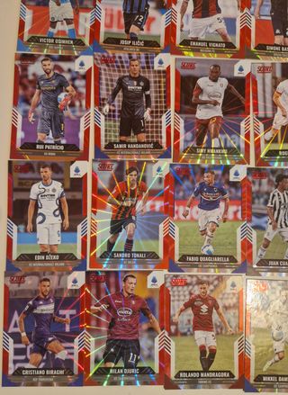Lotto 25 Carte Panini Score Serie A RedLaser