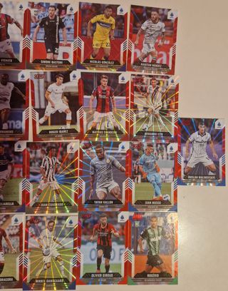 Lotto 25 Carte Panini Score Serie A RedLaser