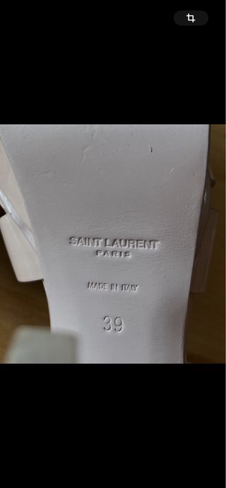 Sandalias Saint Laurent Talla 39 Beige