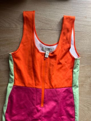 Mono de esquí multicolor