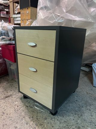 Cajonera auxiliar 3 cajones con ruedas
