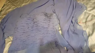 Abito elegante completo corpetto gonna stola