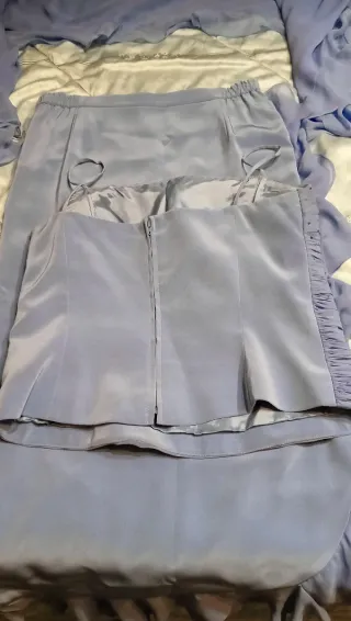 Abito elegante completo corpetto gonna stola