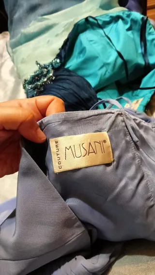 Abito elegante completo corpetto gonna stola