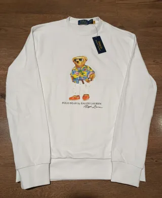 Sudadera Polo Ralph Lauren Oso Blanco