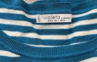 Jersey rayas Violeta by Mango Talla L
