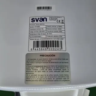 92L Calentador Svan Termo Eléctrico Vertical