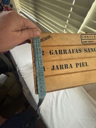 Cassette di legno vintage Sangria e Port