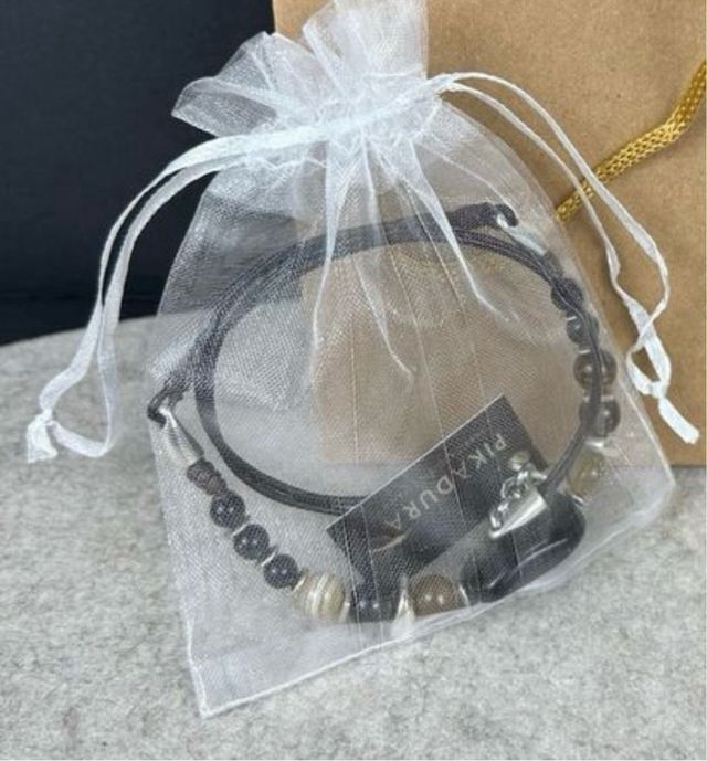 Collar piedras ágata y baño de plata