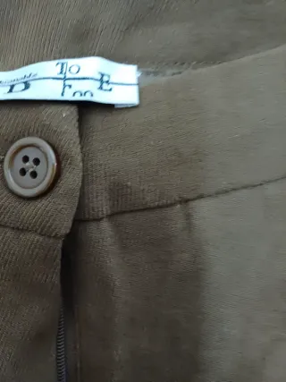 Pantaloni ragazza color tabacco