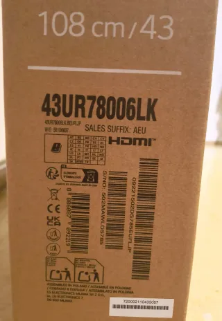 TV LG 43 LED UltraHD 4K